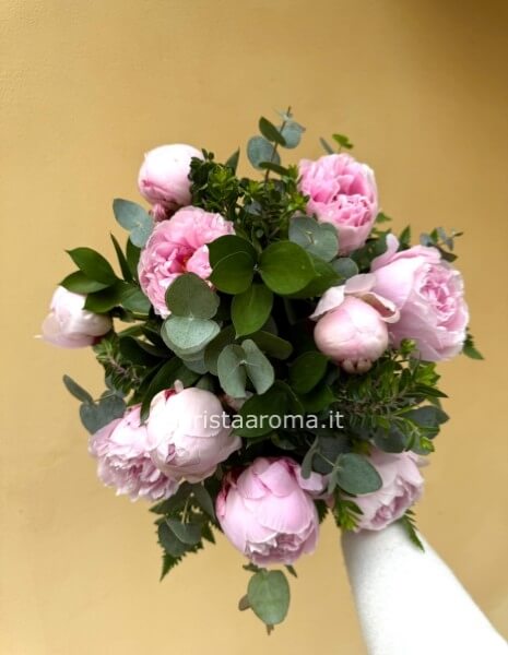 Bouquet peonie rosa
